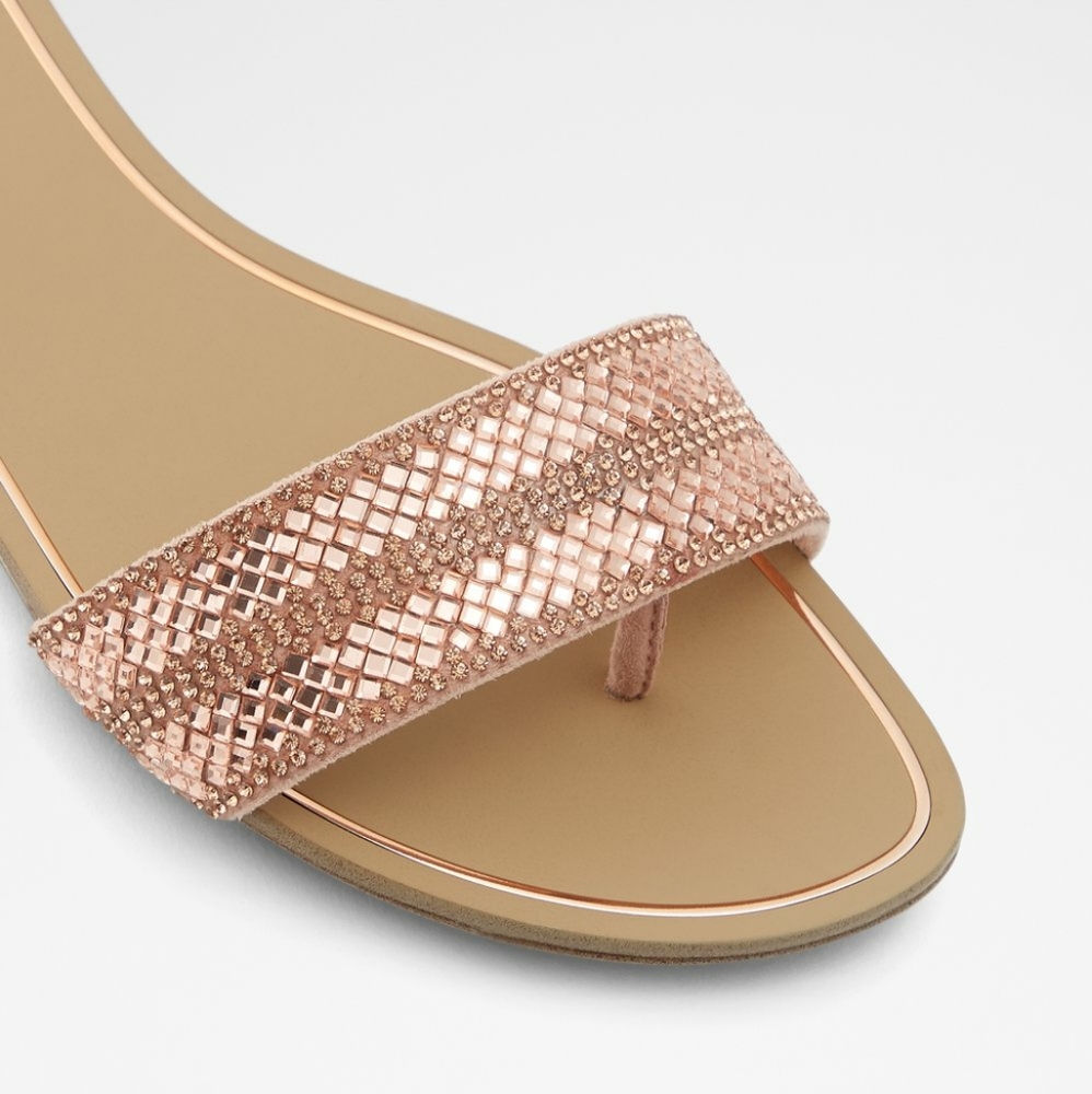 Slide sandals(Rose Gold)